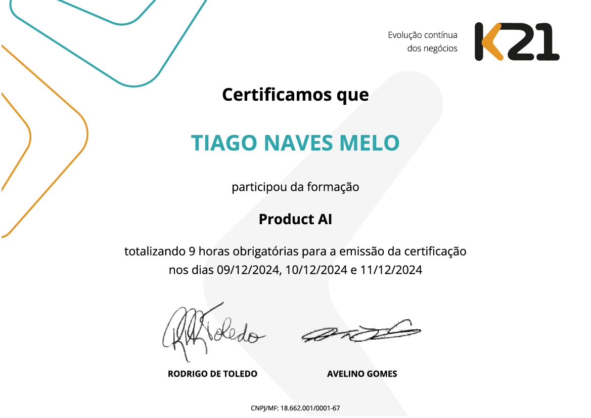 Certificado K21